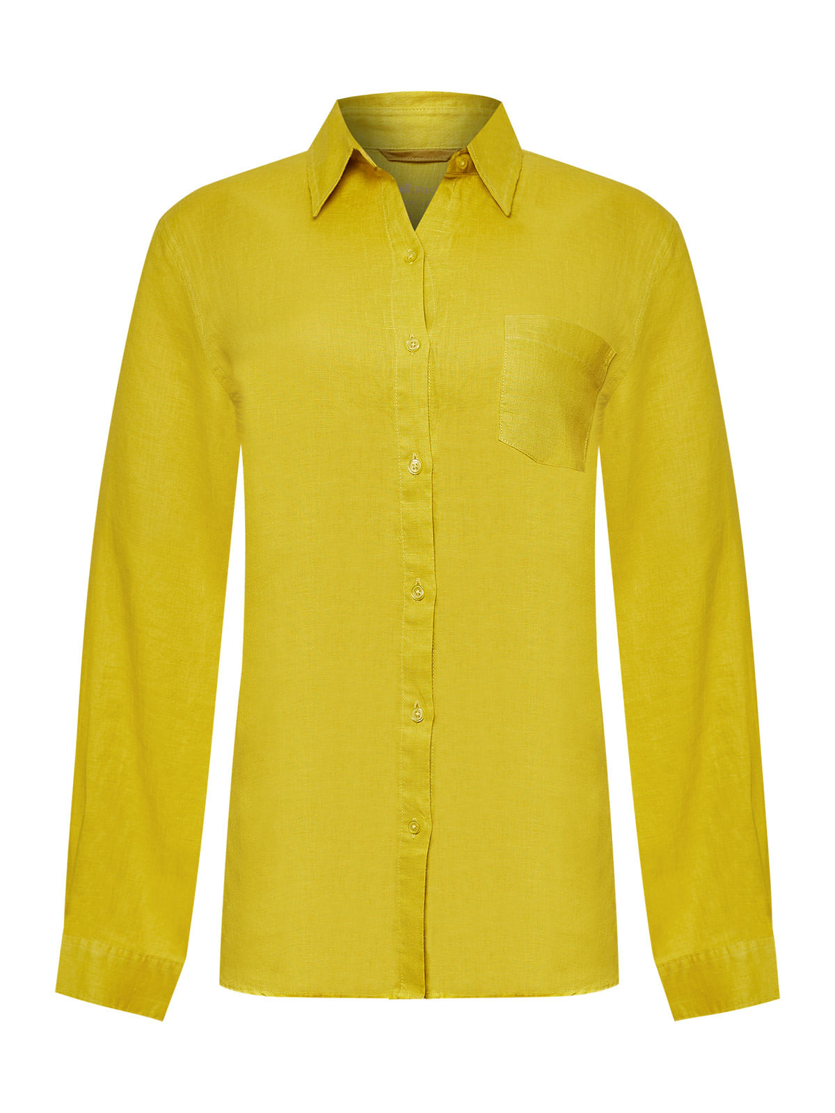 Blusa Lino Orgánico Mujer Lirio Amarillo Rockford -Rockford Chile
