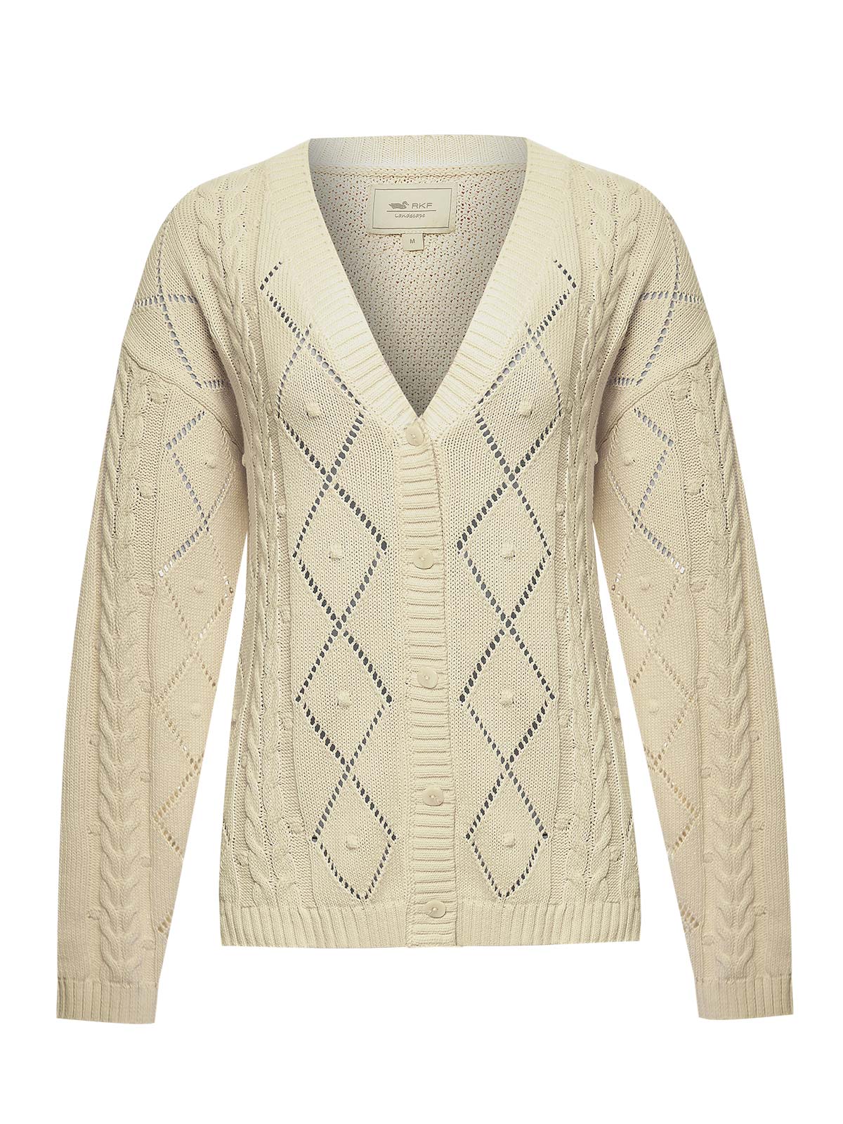 Sweater Algodón Orgánico Mujer Nit Blanco Rockford