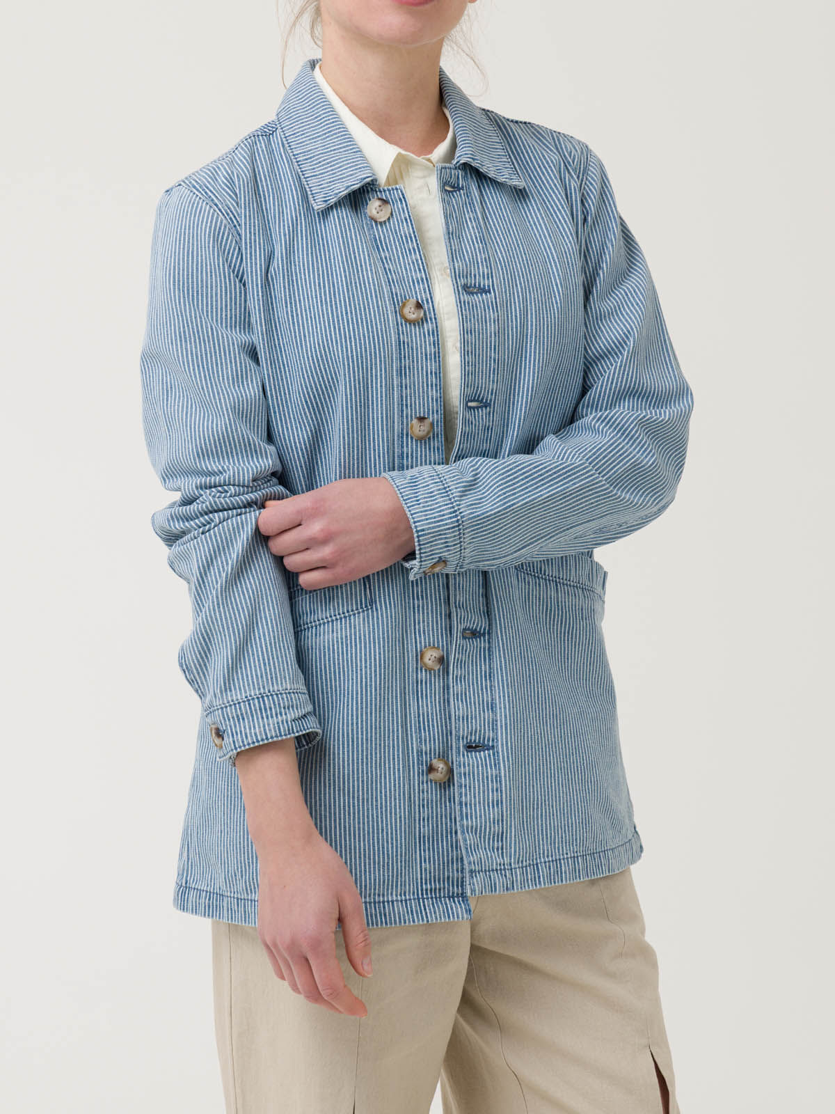 Chaqueta Algodón Mujer Zanzibar Azul Rockford
