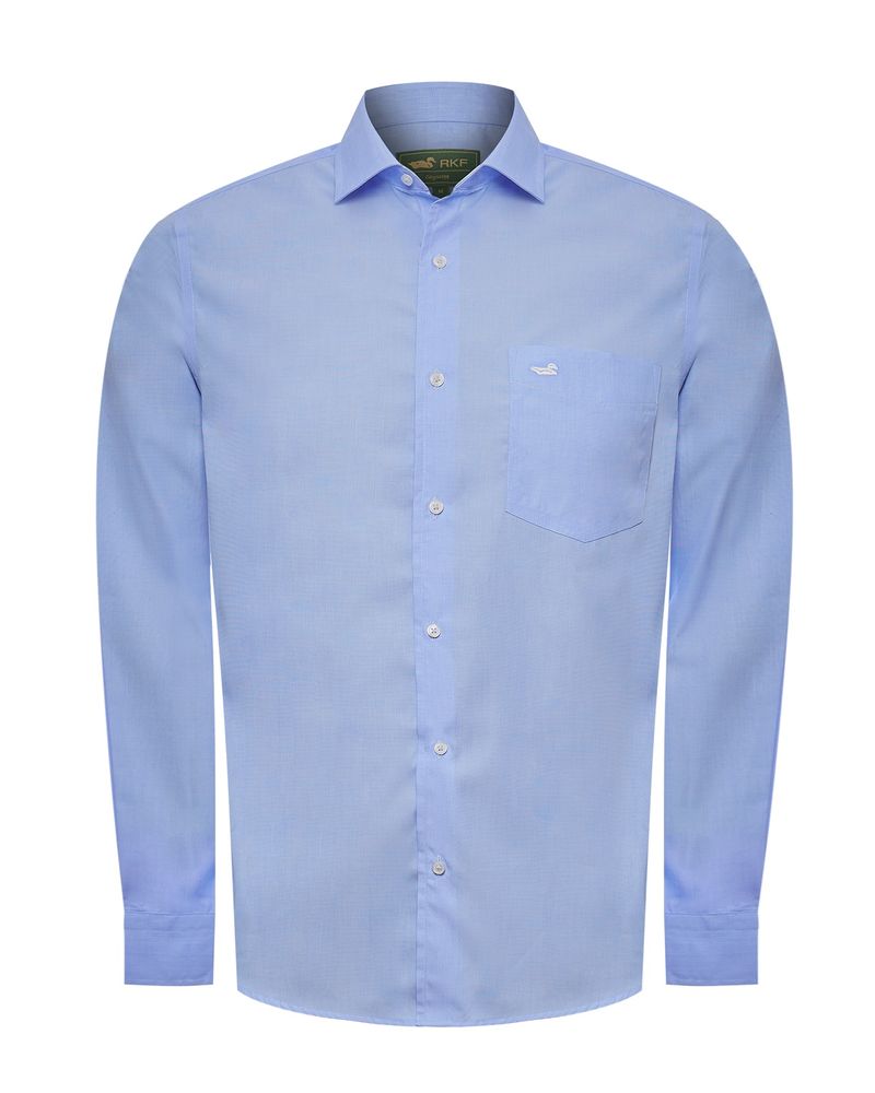 Camisa-Algodon-Hombre-Easysolid-Celeste-Rockford