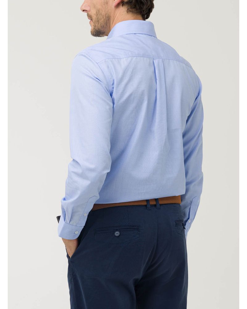 Camisa-Algodon-Hombre-Easysolid-Celeste-Rockford