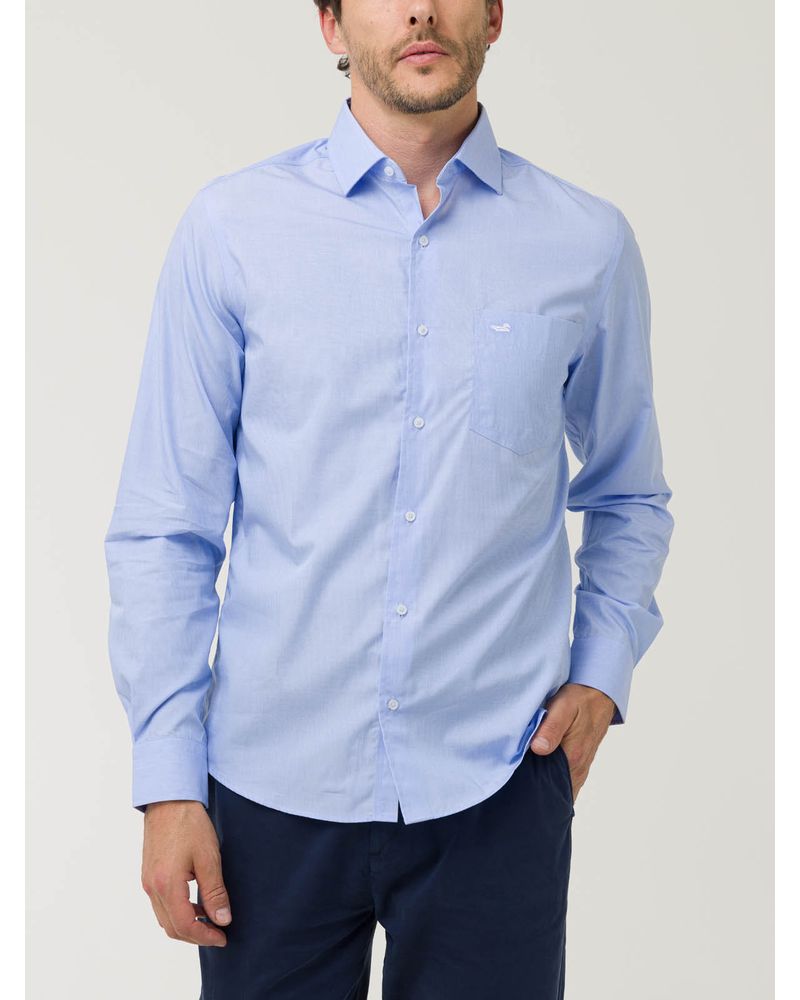 Camisa-Algodon-Hombre-Easysolid-Celeste-Rockford