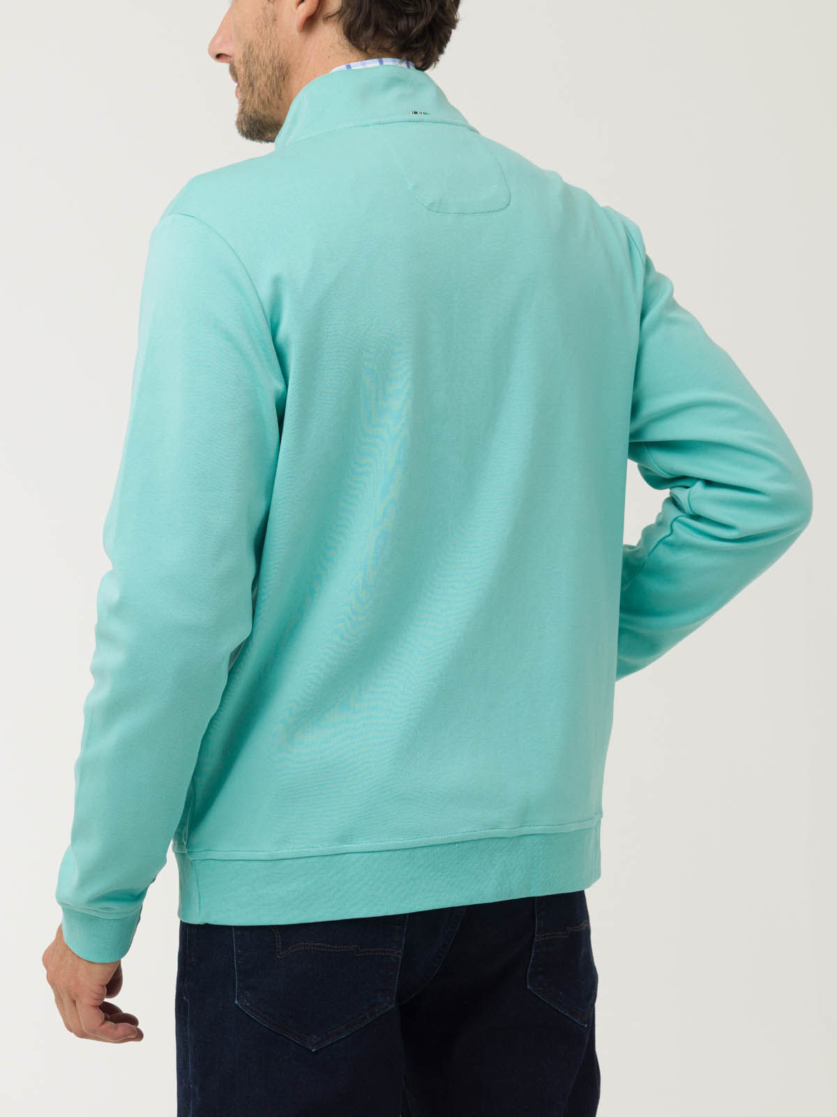 Polerón Algodón Pima Hombre Rimini Verde Rockford