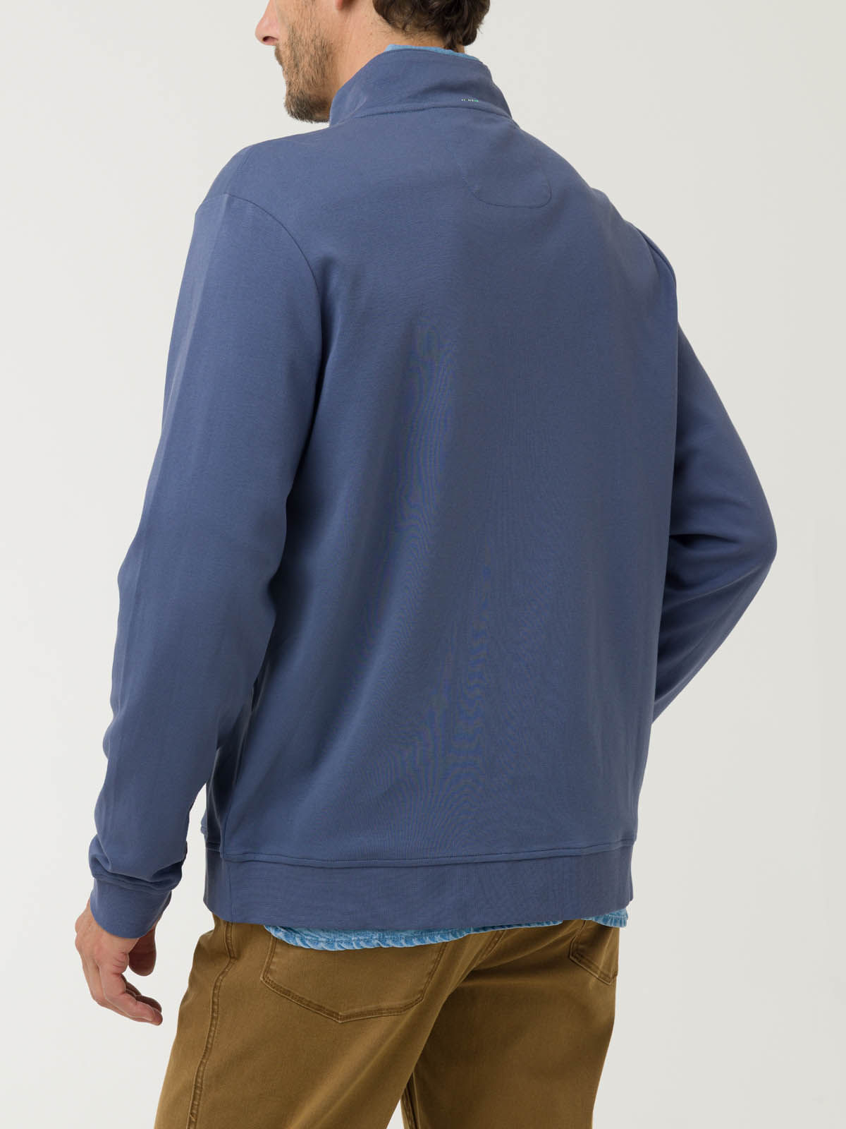 Polerón Algodón Pima Hombre Rimini Azul Rockford