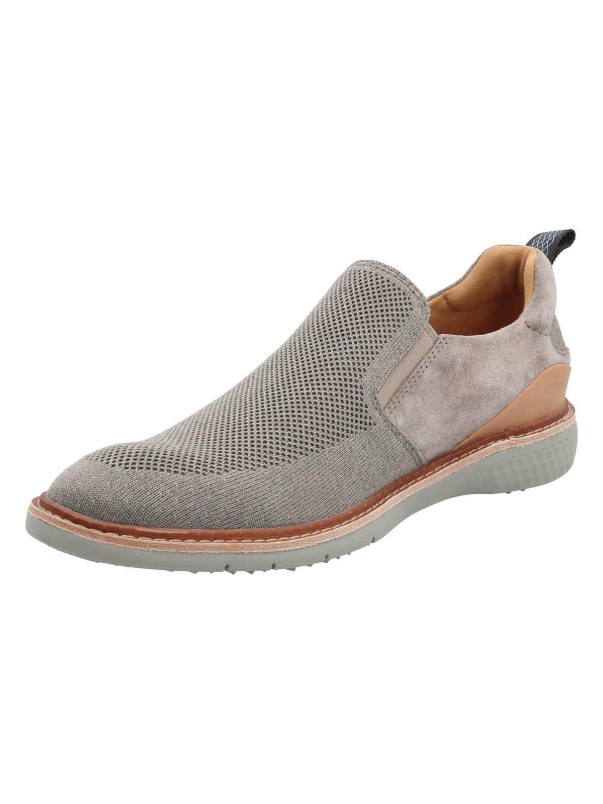 Slip On Cuero Hombre Sainz Gris Rockford