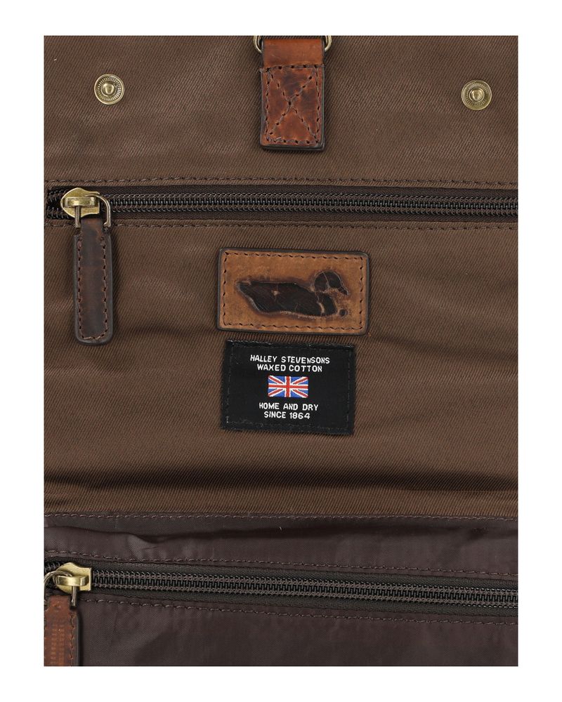 Necessaire-Canvas-Engrasado-Ingles-Y-Cuero-Hombre-Uk-Bristol-Neceser-Cafe-Rockford