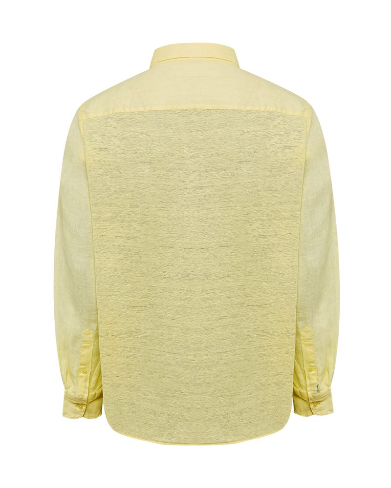 Camisa-Lino-Organico-Hombre-Linjer-Amarillo-Rockford