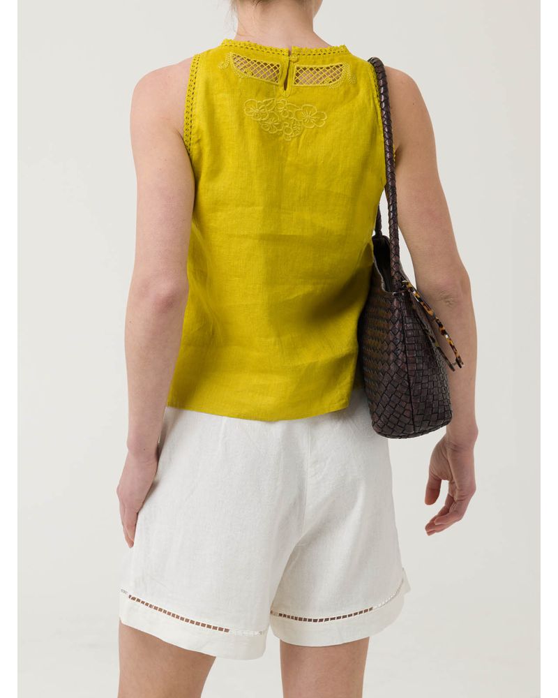 Blusa-Lino-Organico-Mujer-Cleep-Amarillo-Rockford
