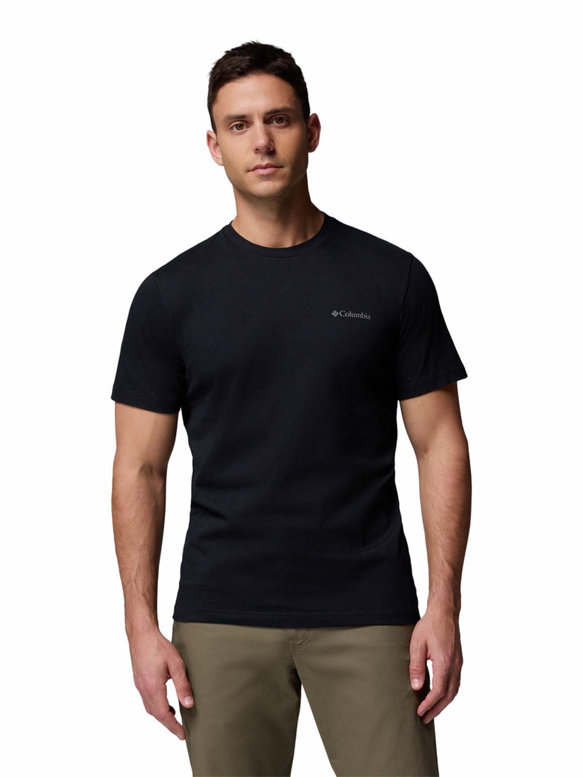 Polera Manga Corta Hombre Rapid Ridge Back Negro Columbia-Columbia - Main Image