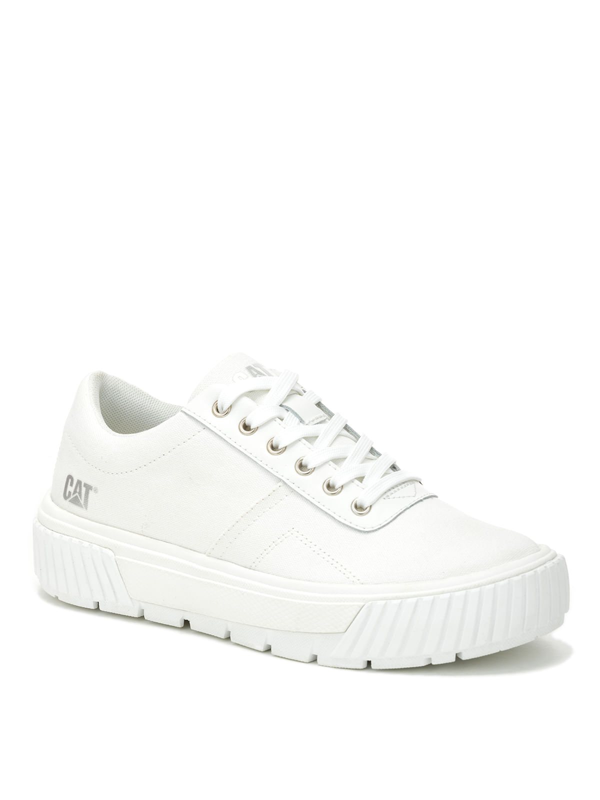 Zapatilla Casual Mujer Amp Canvas Blanco Cat -Cat Chile Rockford