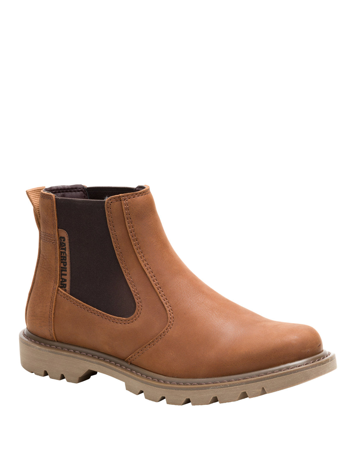Calzado Botas Hombre Cyberday Botín Cuero Colorado Chelsea Hombre