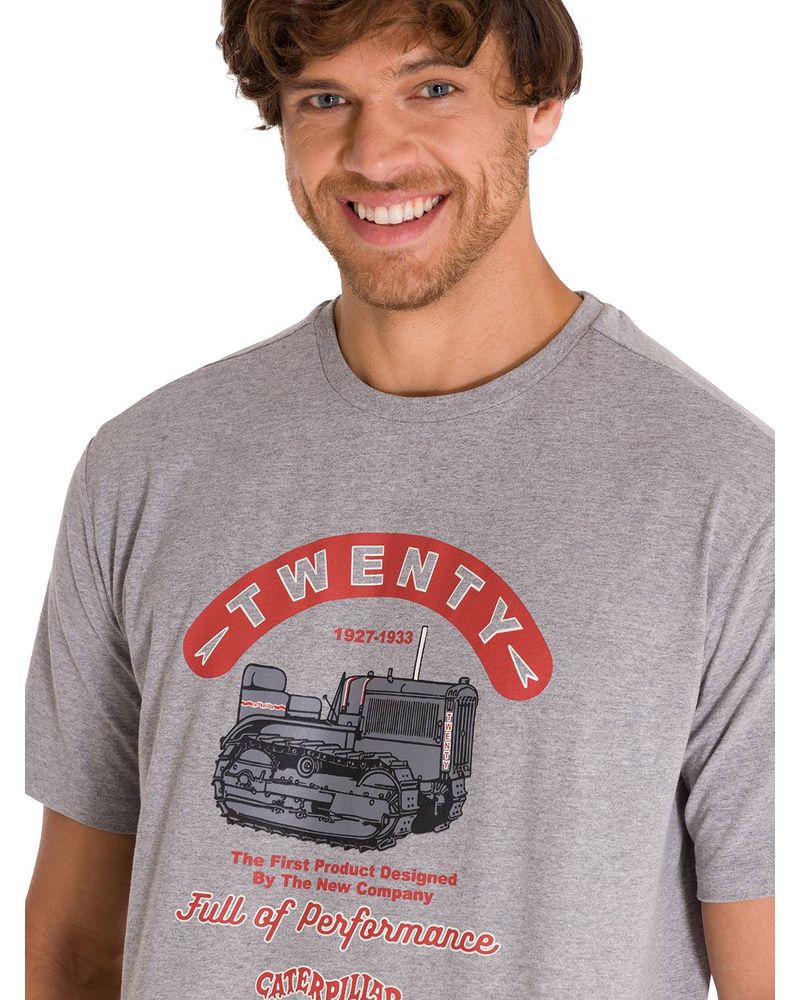 Polera-Manga-Corta-Casual-Hombre-PROJECTS-GRAPHIC-TEE-Gris-Cat