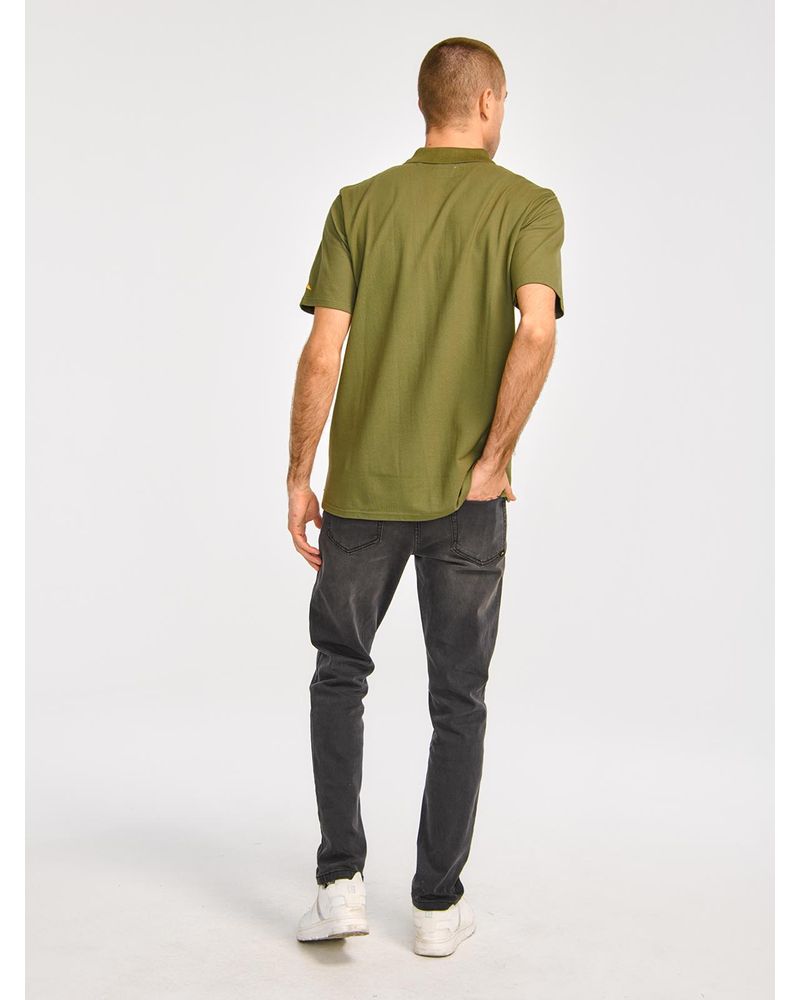 Polera-Polo-Hombre-Logo-CAT-Oliva-Cat