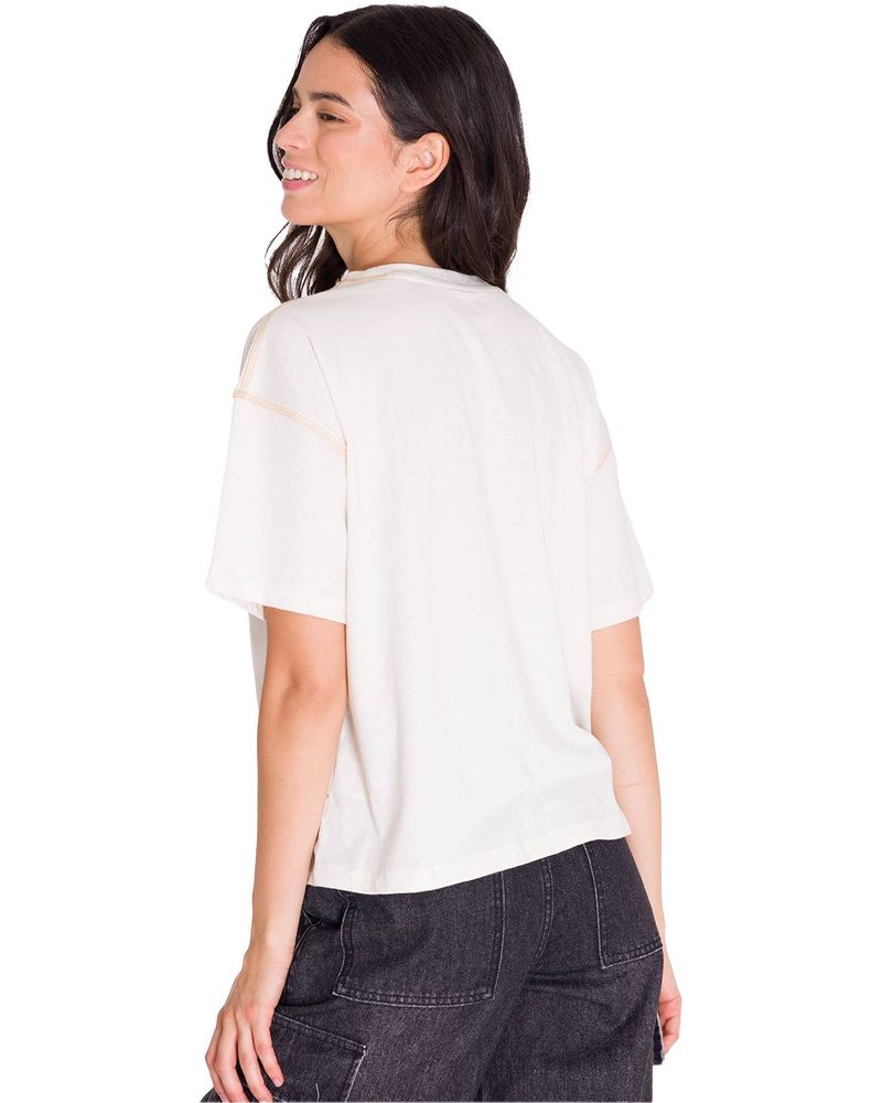 Polera-Manga-Corta-Mujer-Boxy-Amarillo-Cat