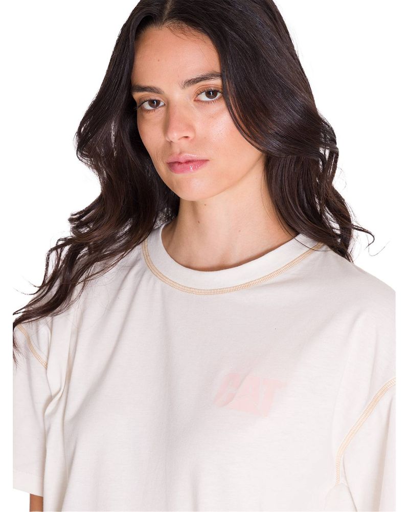 Polera-Manga-Corta-Mujer-Boxy-Amarillo-Cat