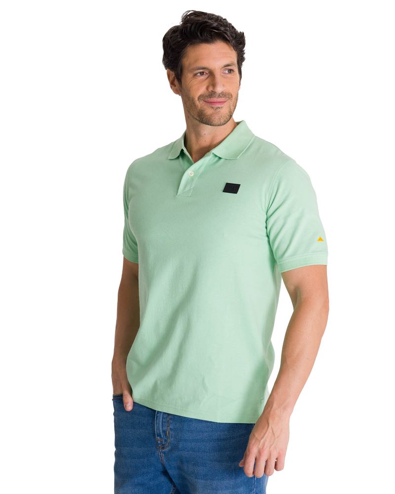 Polera-Polo-Manga-Corta-Hombre-Logo-Verde-CAT