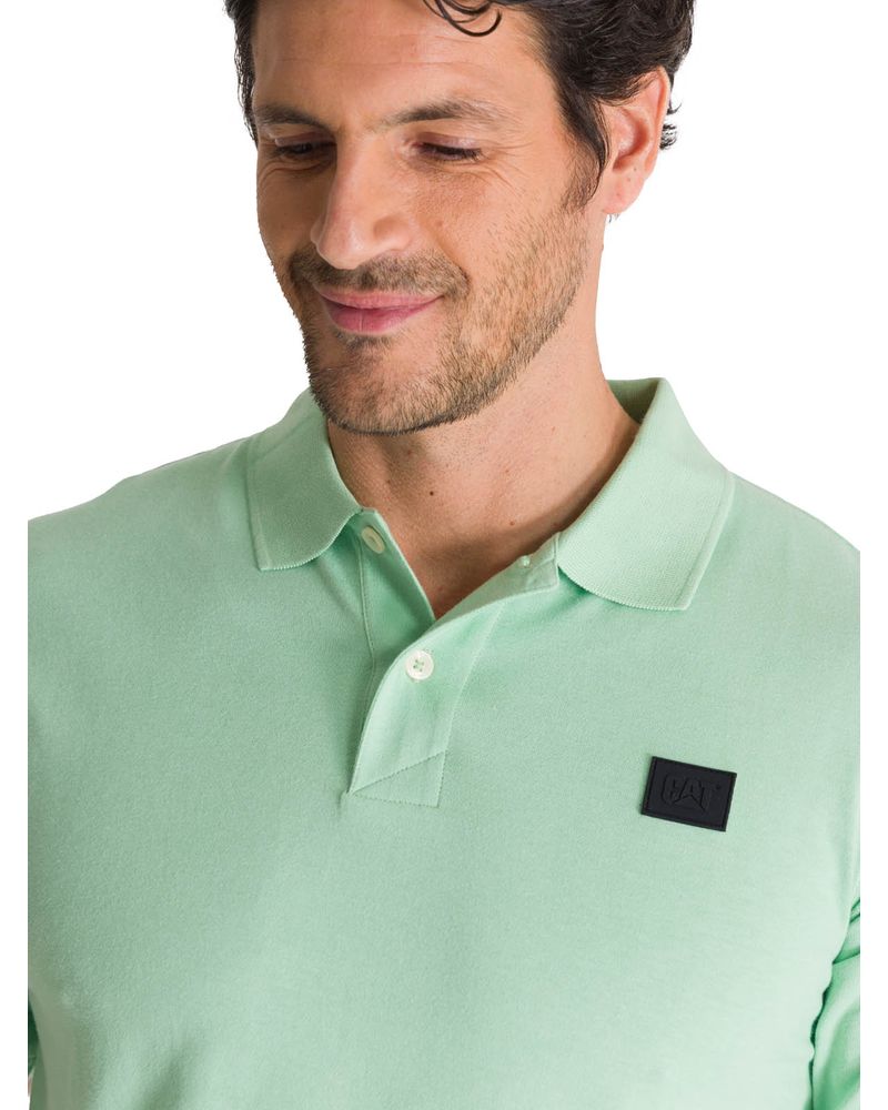 Polera-Polo-Manga-Corta-Hombre-Logo-Verde-CAT