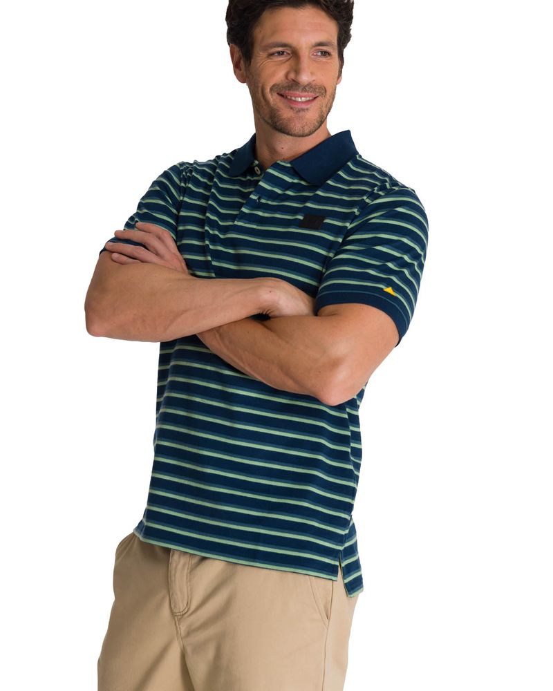 Polera-Polo-Manga-Corta-Hombre-Logo-Rayas-Azul-CAT