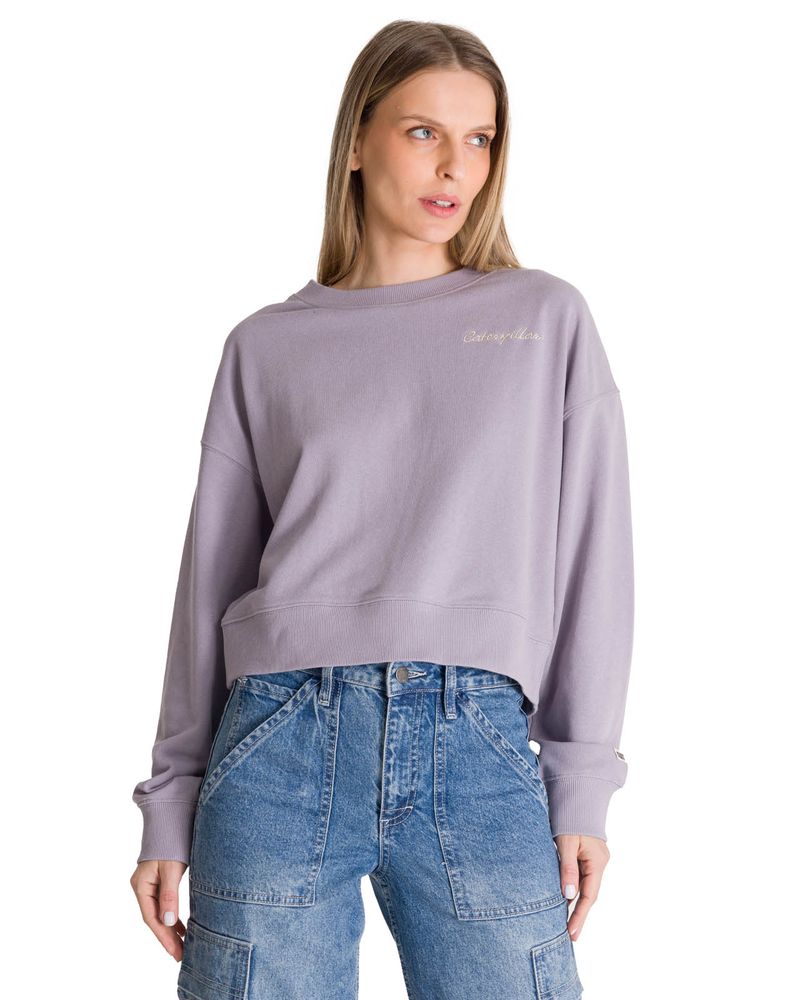 Poleron-Crewneck-Mujer-Relaxed-French-Terry-Lila-CAT