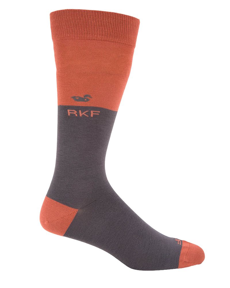 Calcetin-Bambu-Hombre-Lg-Rkfblock-Naranjo-Rockford