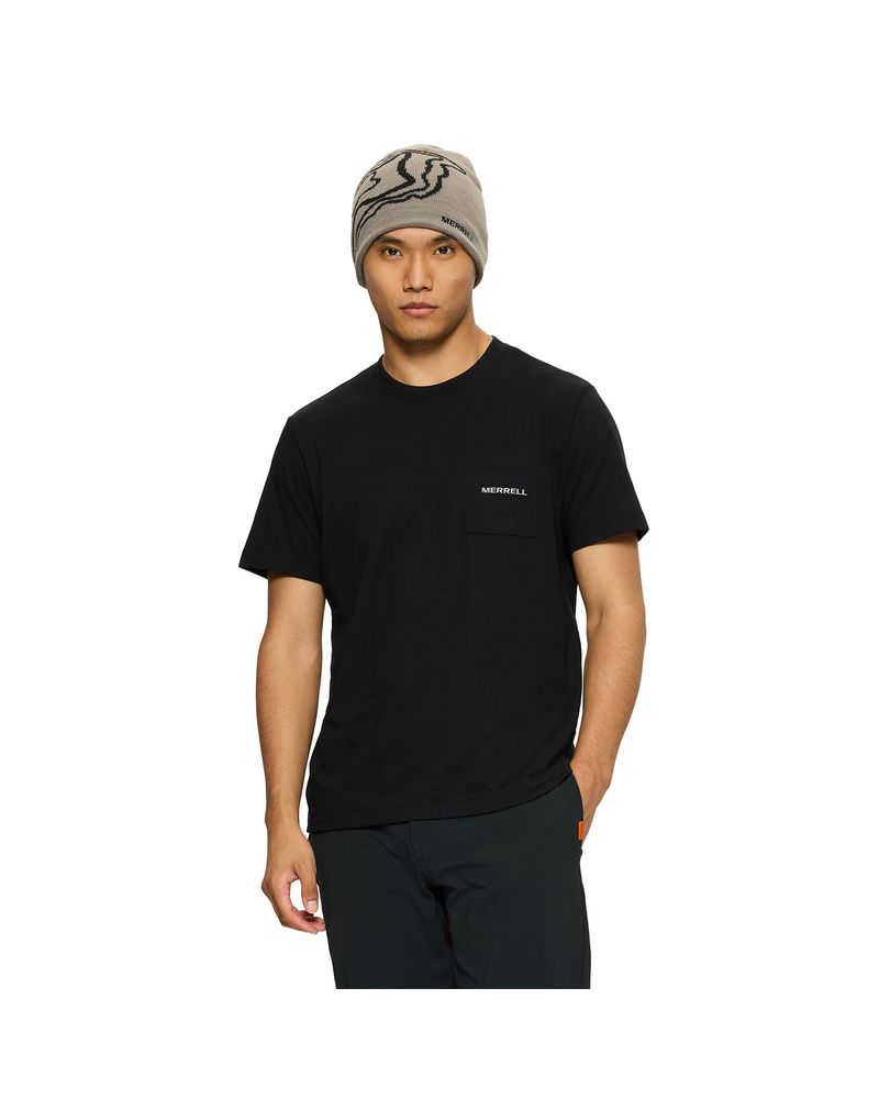 Polera-Manga-Corta-Hombre-Relaxed-Pocket-Negro-Merrell