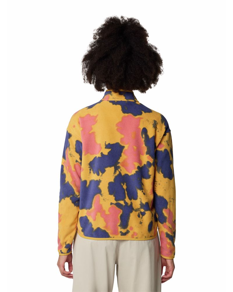 Polar-Mujer-Microchill-Half-Zip-Amarillo-Mountain-Hardwear