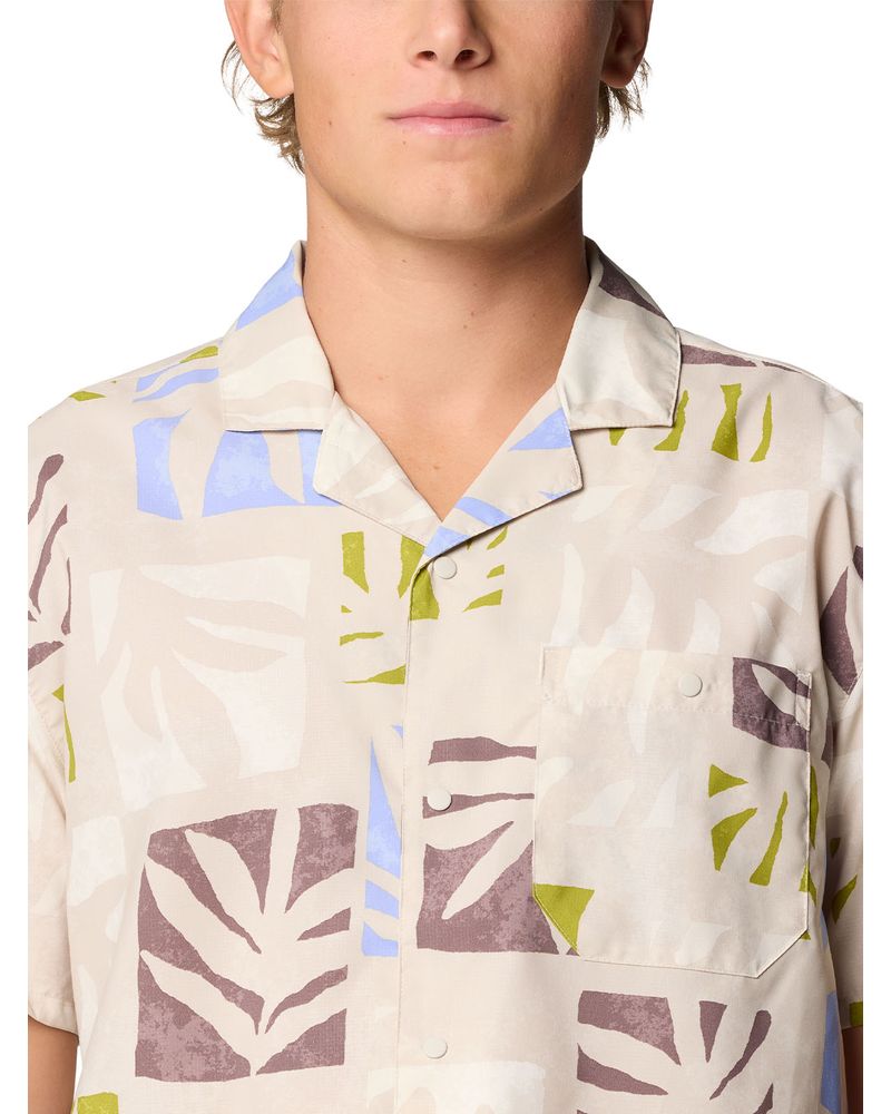 Camisa-Manga-Corta-Trail-Sender-Gris-Mountain-Hardwear