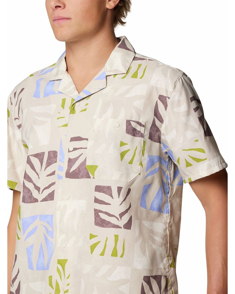 Camisa-Manga-Corta-Trail-Sender-Gris-Mountain-Hardwear