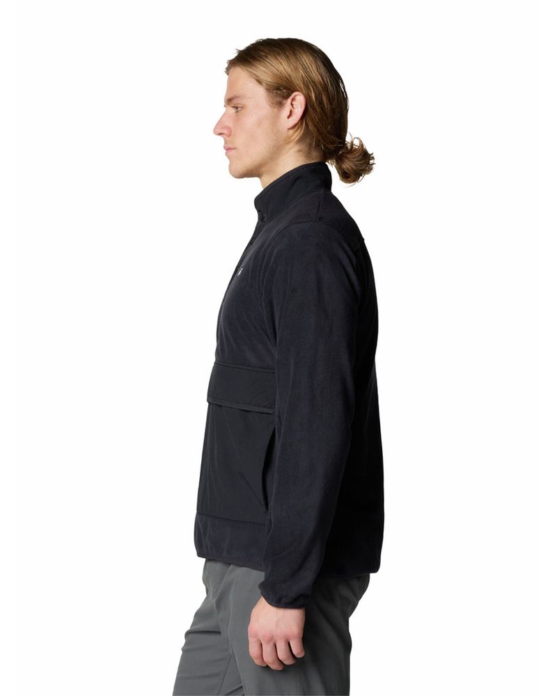 Polar-Hombre-Microchill-Half-Snap-Negro-Mountain-Hardwear