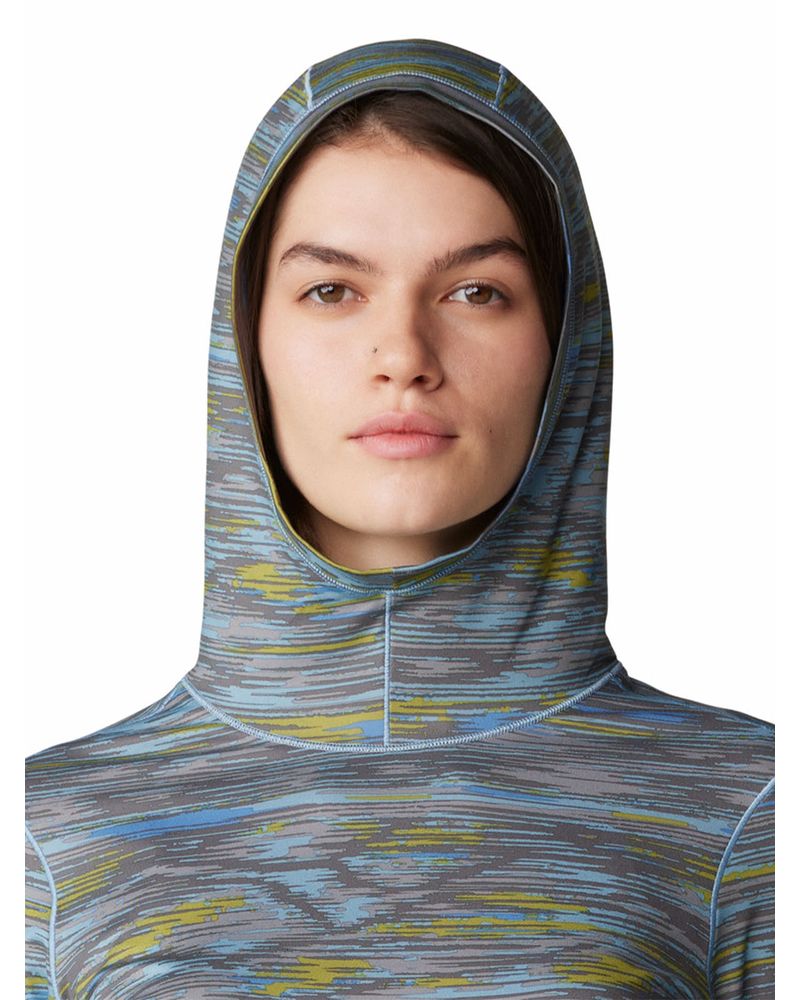 Polera-Manga-Larga-Mujer-Butter-Up-Azul-Mountain-Hardwear