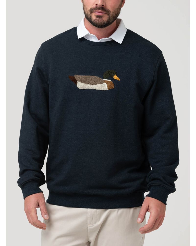 Poleron-Algodon-Pima-Hombre-Mallard-Azul-Rockford