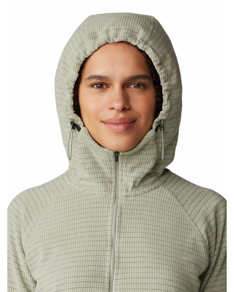 Polar-Mujer-Summit-Grid-Half-Zip-Blanco-Mountain-Hardwear