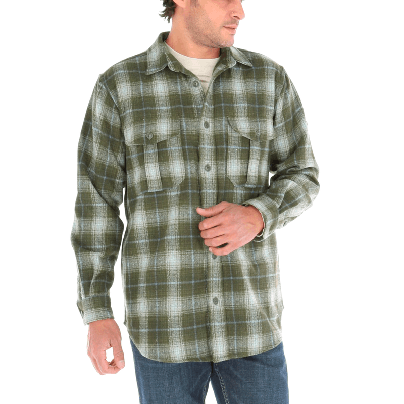 camisa de lana hombre