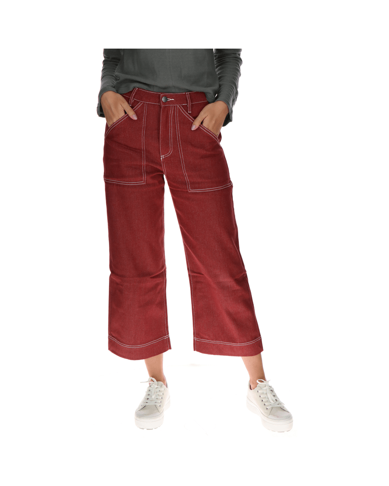 Pantalón Mujer Crop Palazzo - Cat