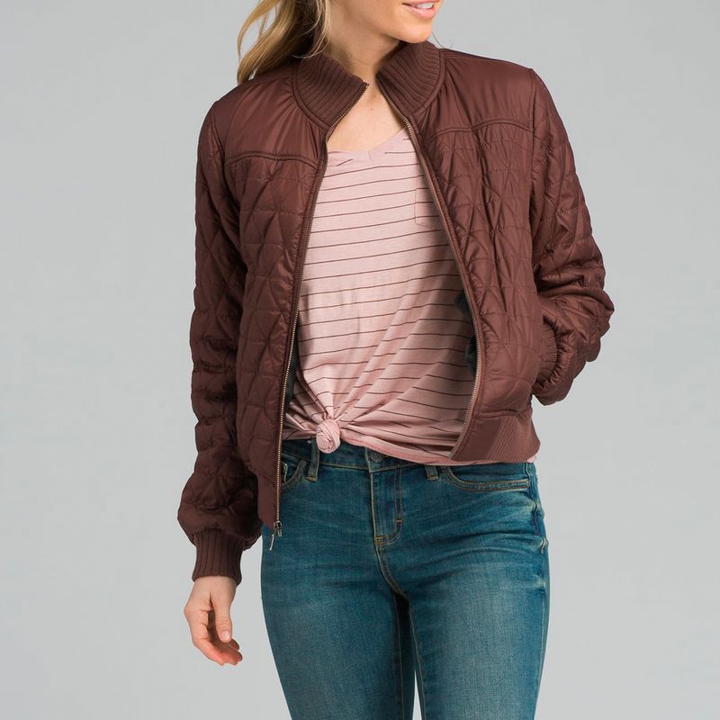 bomber marron mujer