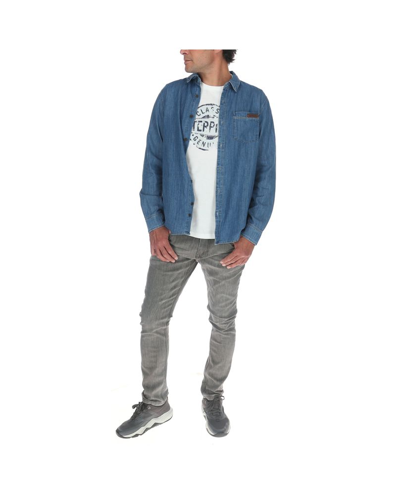 Camisa Hombre Foundation L/S Denim Shirt
