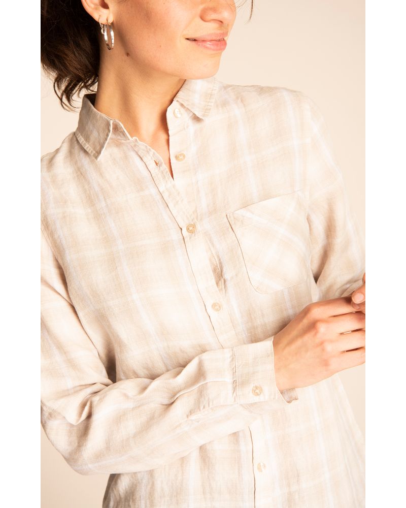 Blusa-Mujer-Marina-Lino-Organico