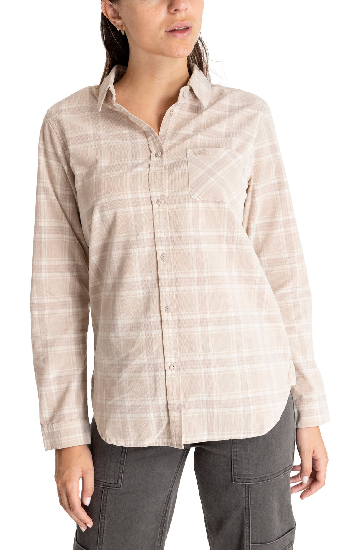Blusa Mujer Lucía Tartán Algodón Orgánico