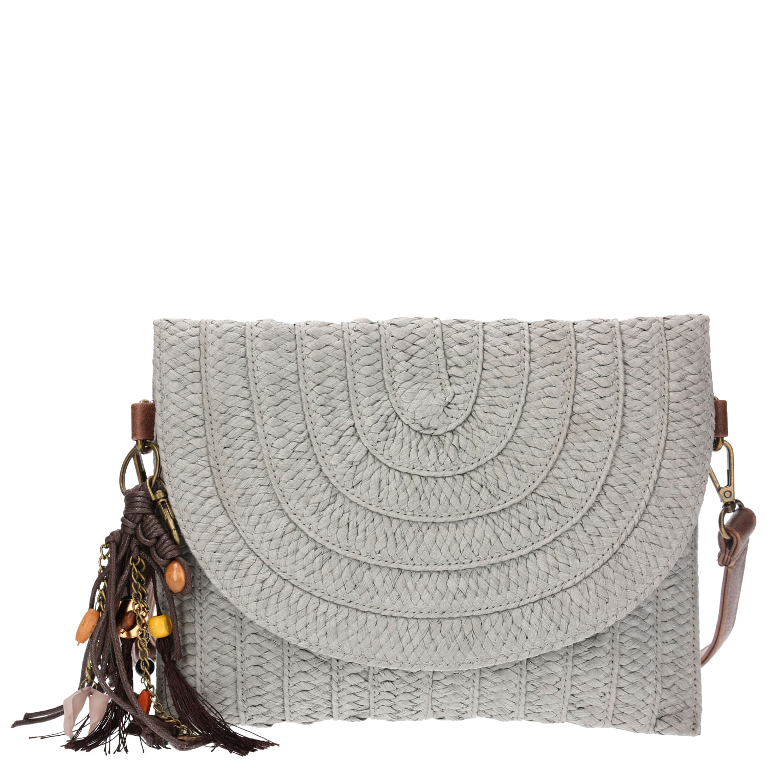 Cartera Mujer Ferro Cross Gris Rockford