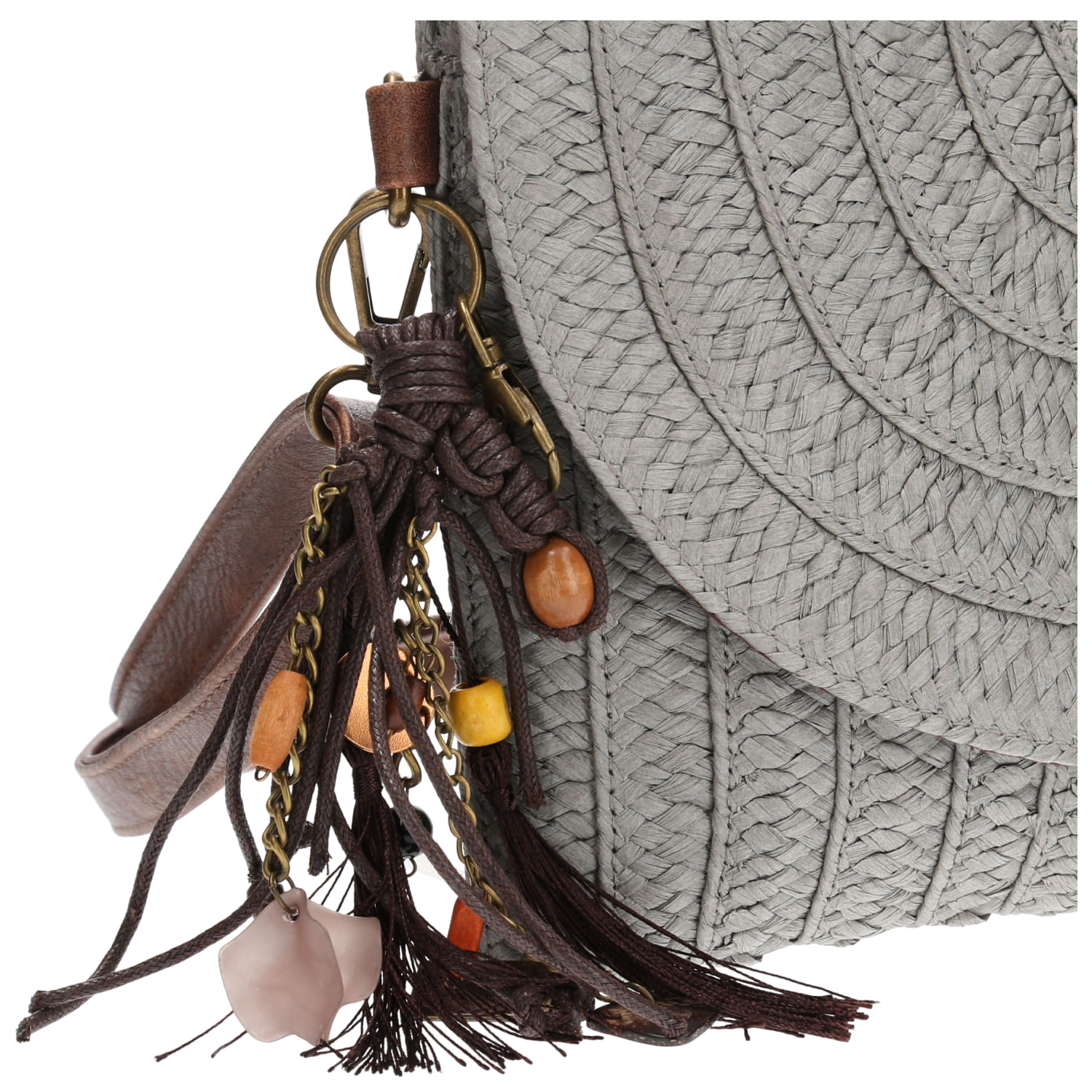 Cartera Mujer Ferro Cross Gris Rockford