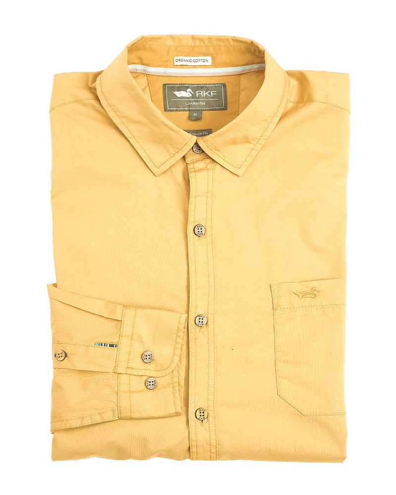 Camisa-Algodon-Organico-Hombre-Galiton-Amarillo-Rockford