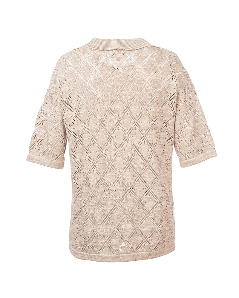 Polera-Algodon-Organico-Mujer-Caicos-Beige-Rockford