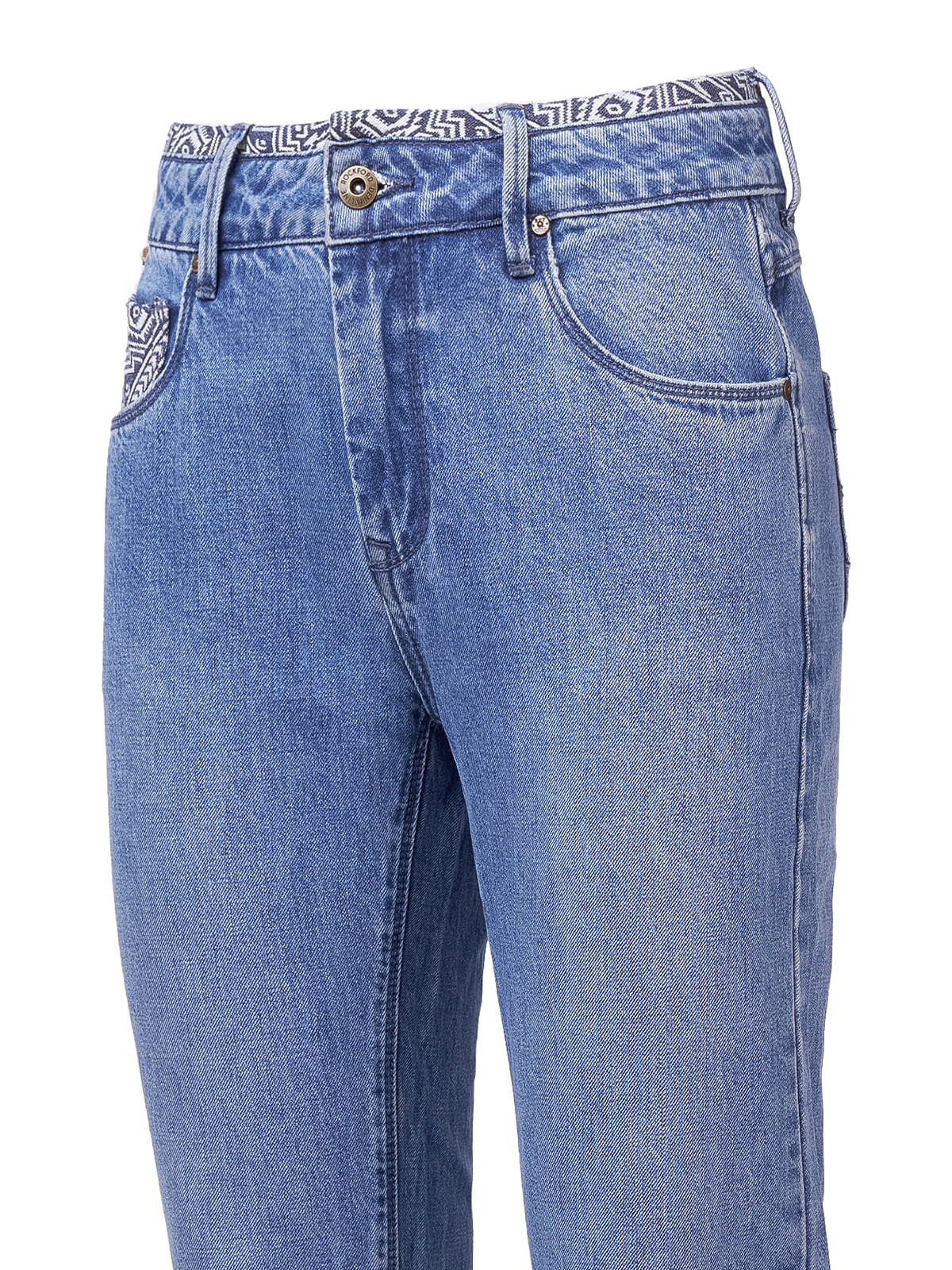 Jeans Natural Flex Mujer Oliviastripe Azul Rockford