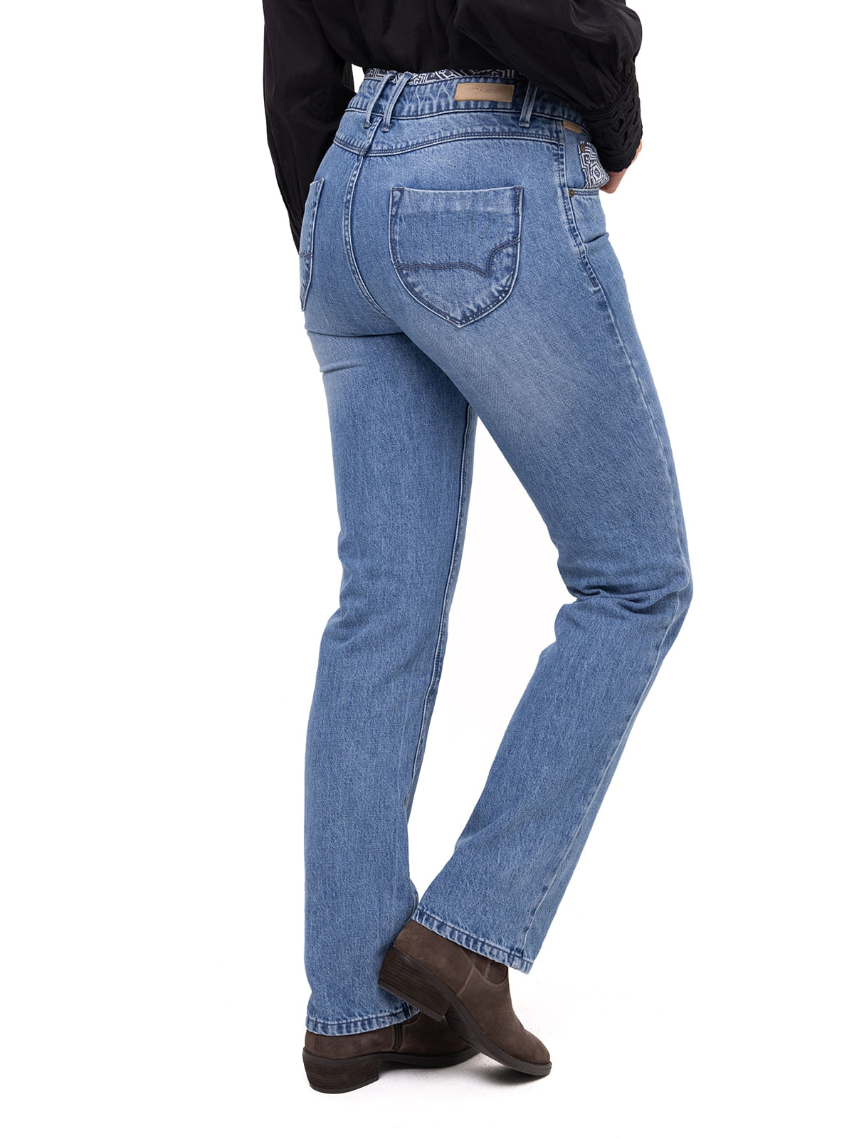 Jeans Natural Flex Mujer Oliviastripe Azul Rockford