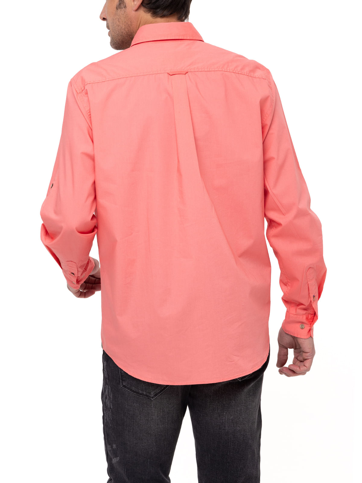Camisa Algodón Orgánico Hombre Galiton Coral Rockford