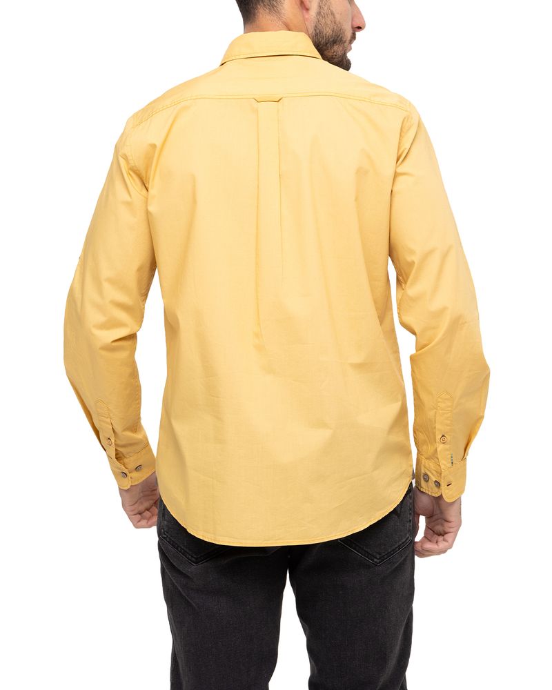 Camisa-Algodon-Organico-Hombre-Galiton-Amarillo-Rockford