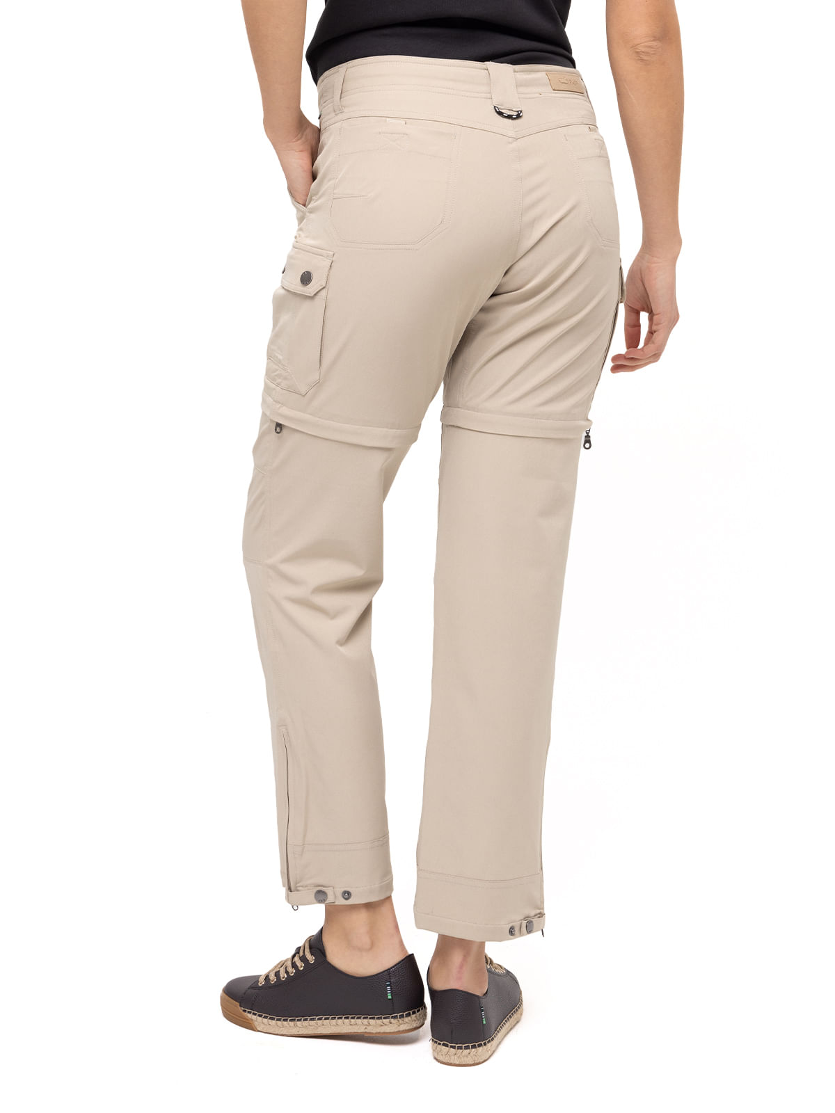 Pantalón Fibras Recicladas Mujer Desmontable Beige Rockford
