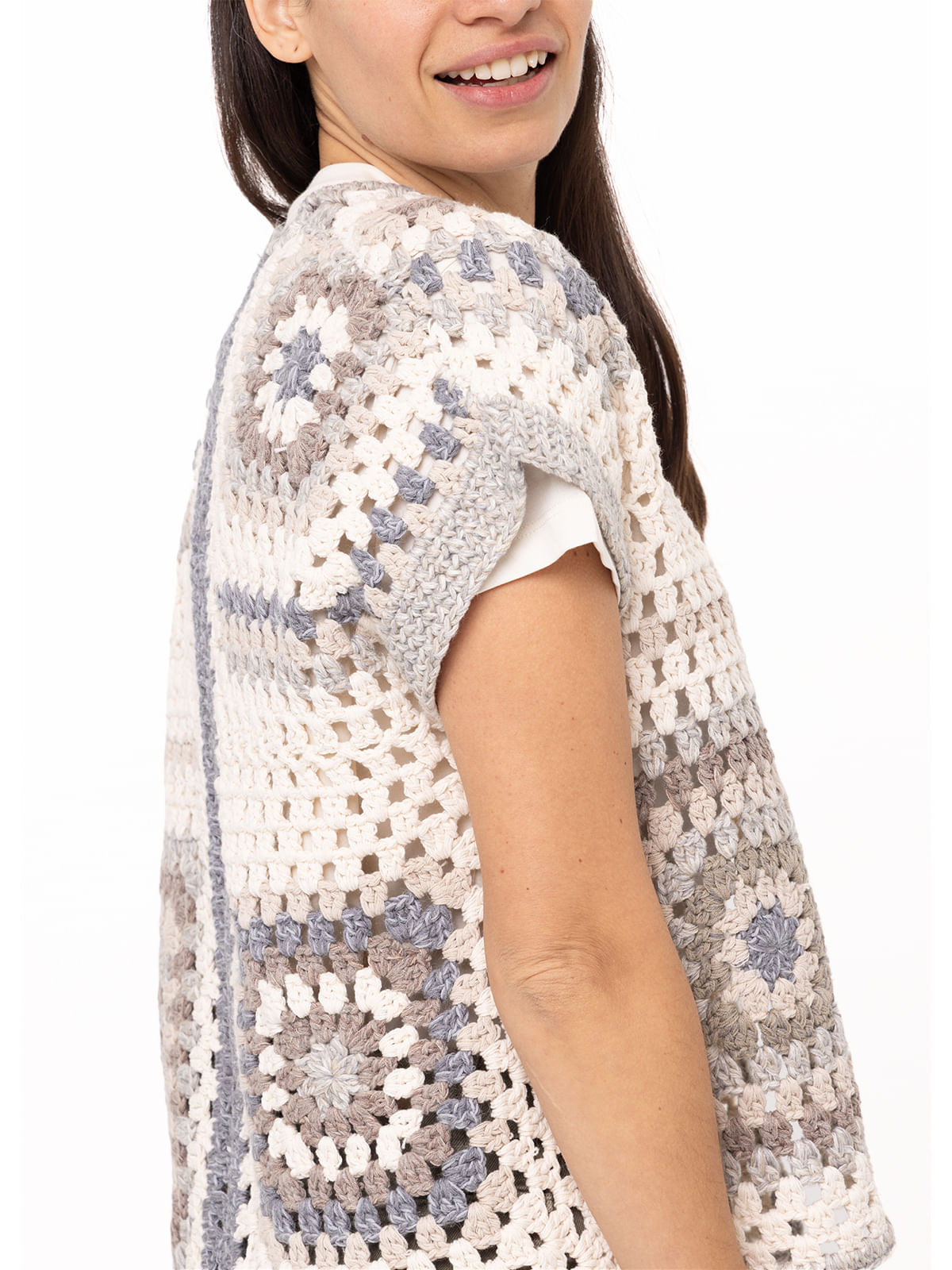 Sweater Algodón Orgánico Mujer Margeritta Gris Claro Rockford