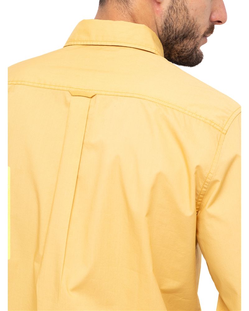 Camisa-Algodon-Organico-Hombre-Galiton-Amarillo-Rockford