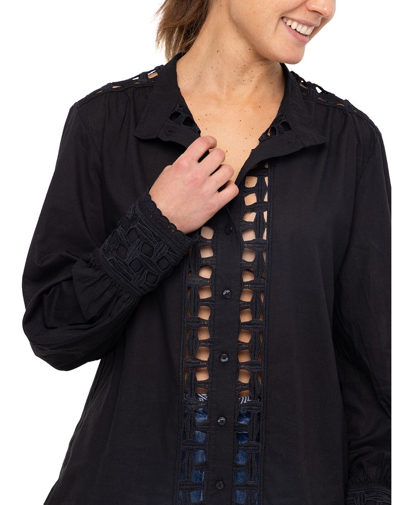 Blusa-Algodon-Organico-Mujer-Sahara-Negro-Rockford